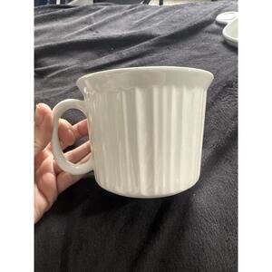 Corning Ware French White Stoneware Coffee Tea Soup Mug‎ 20 oz Handle NO LID